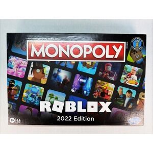 Monopoly ROBLOX 2022 Edition Board Game Missing 4 Tokens Hasbro Gaming